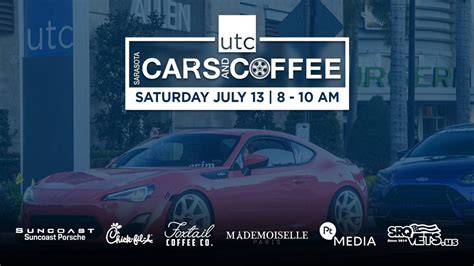 Utc sarasota - All show car owners are encouraged to donate $10 at the main entrance which benefits a rotating local charity. With your help we're able to raise thousands of dollars every month and give back to the community through cars. Amount Raised In Year 1 at UTC: $48,600. Sarasota Cars & Coffee - Monthly gathering of sports, classic, and exotic cars in ...